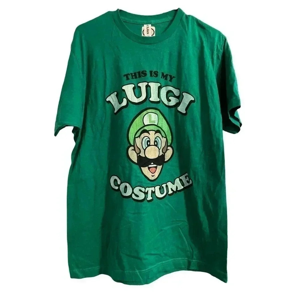 TULTEX GREEN SHIRT WITH SUPER MARIO SIZE LARGE